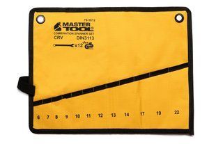 Чохол для гайкових ключів MASTERTOOL 12 кишень 79-1812 35593 фото