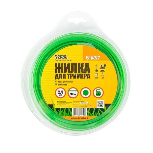 Жилка для тримера MASTERTOOL ROUND 2.4 мм &times; 90 м 19-0012 29919 фото