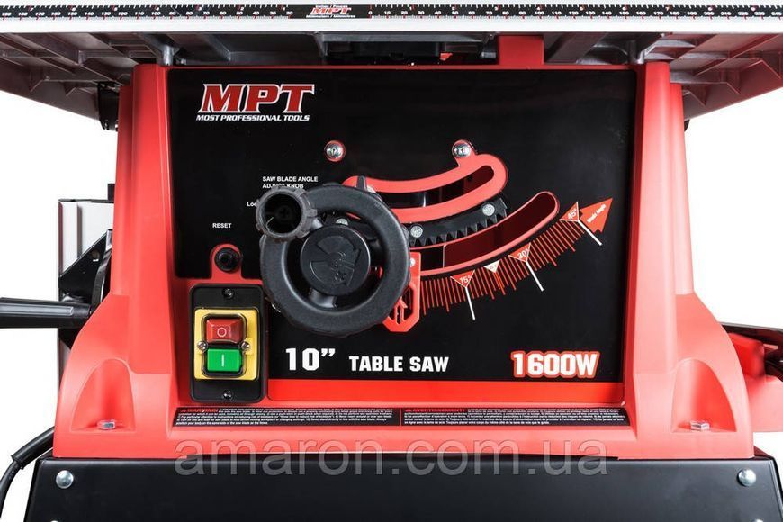 Станок для дерева циркулярный MPT 1600 Вт 4800 об/мин 254 мм MTS2502 MTS2502 фото