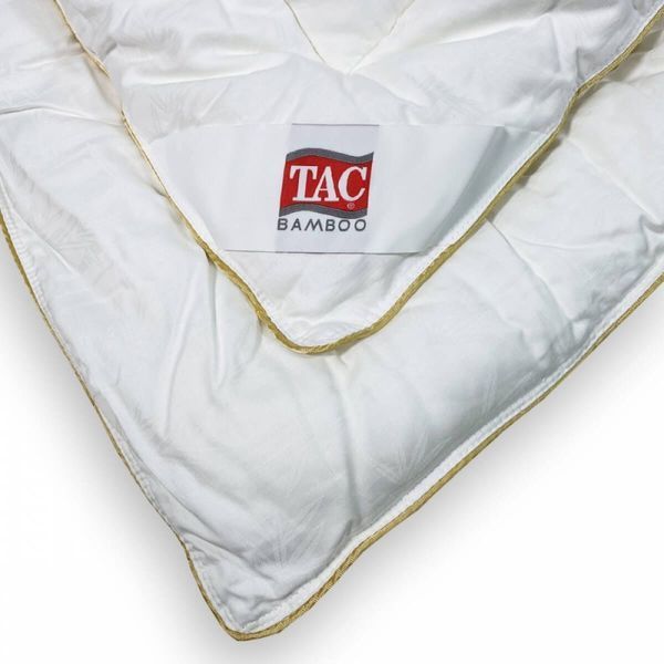 Ковдра мікрогелева з бамбуком TAC Bamboo двоспальна King Size 215х235 см 8142 фото