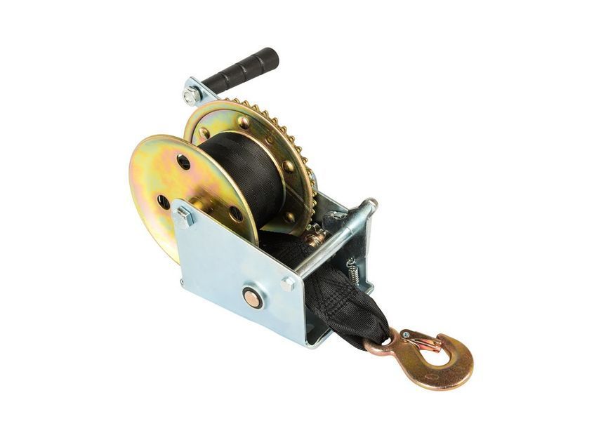 Лебідка барабанна MASTERTOOL 454 кг ремінь 8 м 86-8245 29787 фото