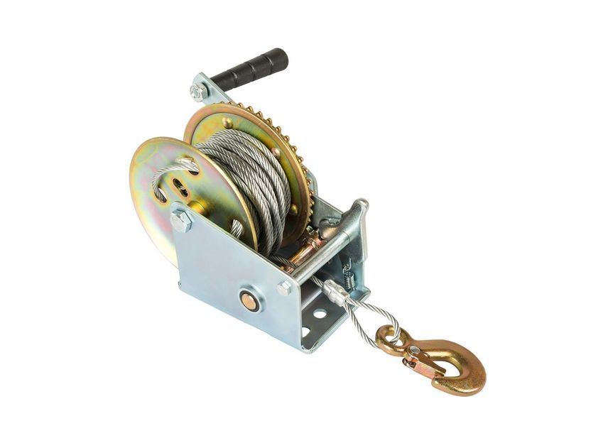 Лебідка барабанна MASTERTOOL 454 кг трос 10 м 86-8145 29789 фото