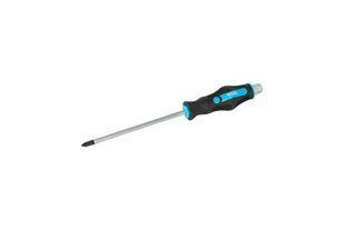 Викрутка ударна хрестова магнітна MASTERTOOL EXTERNAL HEX PH2х150 мм ручка з TPR покриттям 49-6215 31716 фото