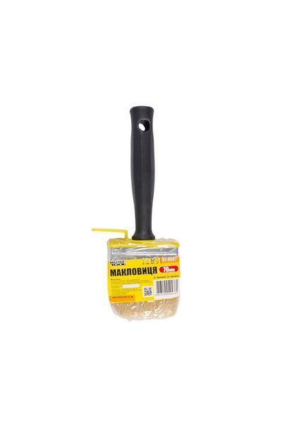 Макловиця MASTERTOOL 70х30х40 мм натуральна щетина з пластиковою ручкою 91-9607 28229 фото