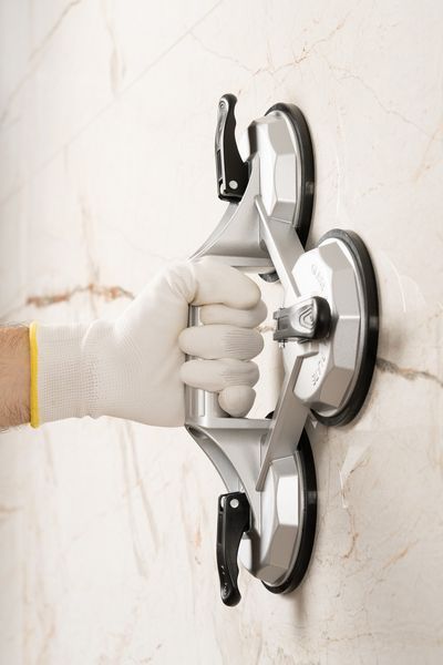 Тримач для скла MASTERTOOL вакуумний &Oslash; 118 мм 3в1 150 кг алюміній 14-0913 33977 фото