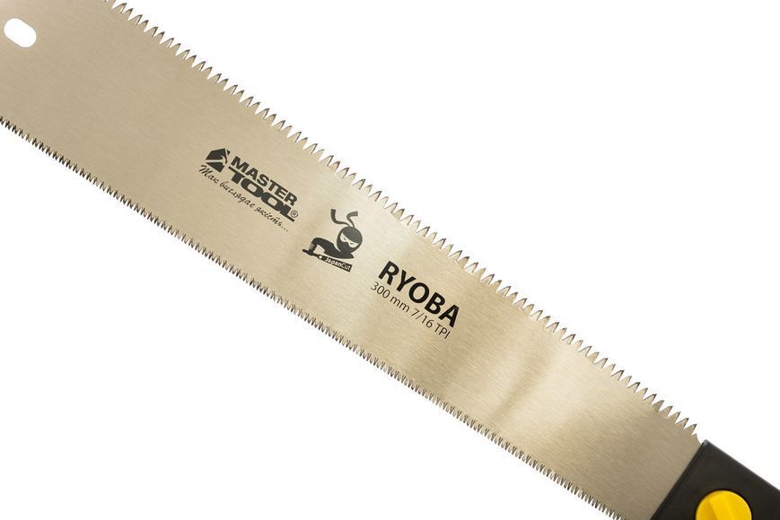 Ножівка столярна MASTERTOOL 7TPI/16TPI JAPAN CUT RYOBA 300 мм загартований зуб 3-D заточування 14-2714 32962 фото