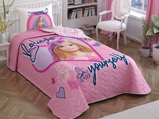 Стьобане покривало TAC Disney Barbie Winter 160&times;220 см + наволочка 47481 фото