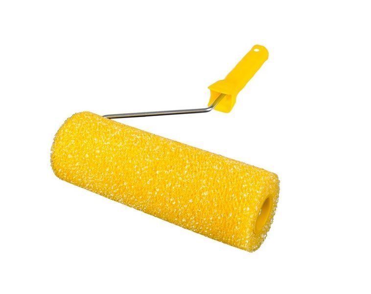 Валик малярський структурний MASTERTOOL Moltopren Decor 230 x 80 x 20 мм, &Oslash; 6 мм з ручкою 92-6104 27853 фото