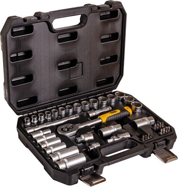 Набір інструментів MASTERTOOL ⅜" 39 шт 8-22 мм CrV кейс з металевими замками 78-3039 29269 фото