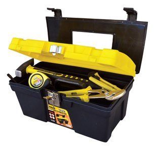 Скриня для інструментів MASTERTOOL з металевими замками органайзери 16" 405х225х205 мм 79-2039 27704 фото