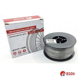 Флюсовий зварювальний дріт Edon 0.8 мм x 1 кг (Е71Т-GS) 99 фото