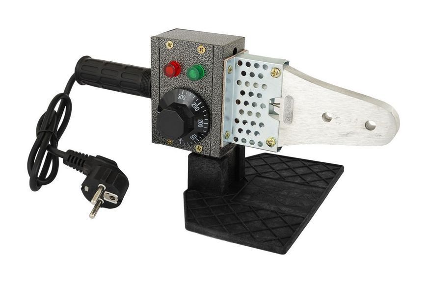 Паяльник для пластикових труб MASTERTOOL 20-32 мм 800 Вт/220 V/50 Hz 0-300&deg;С IP44 LED-індикація пластиковий кейс ППТ800 31034 фото