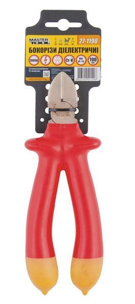 Бокорізи діелектричні MASTERTOOL 190 мм CrV6150/HRC 50~55 27-1190 26946 фото