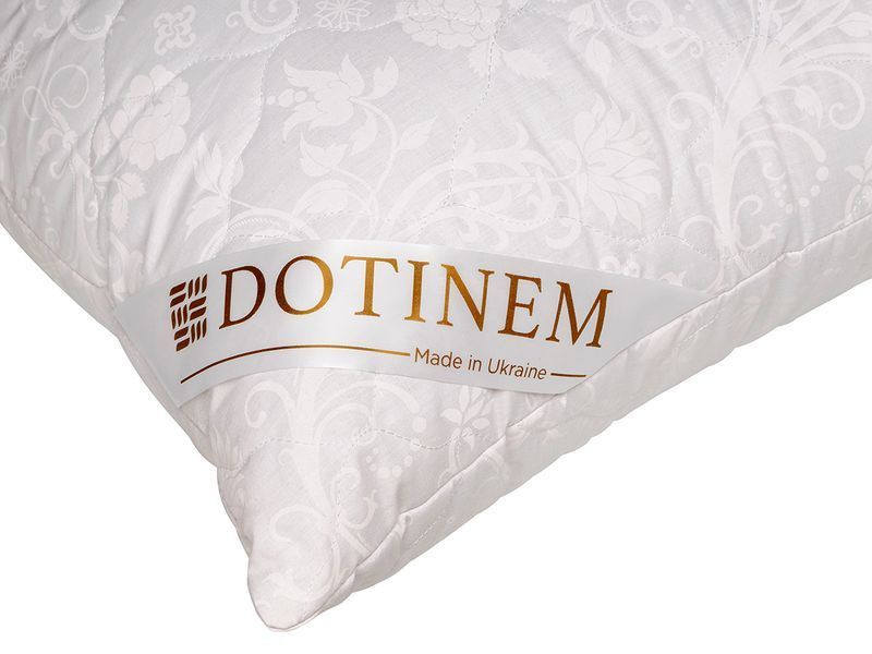 Подушка DOTINEM OLIMPIA кульки холлофайбер 50х70 см чохол бязь біла (210138) 31975603 фото