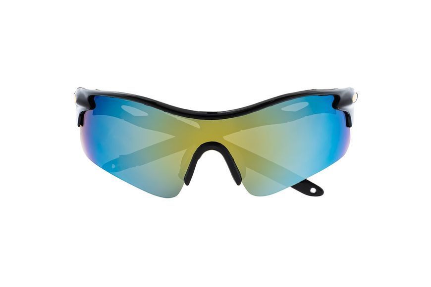 Окуляри відкриті MASTERTOOL SPORTLINE GOLD MIRROR панорамна лінза напівоправа протиковзкі дужки 82-0012 31728 фото