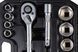 Набір головок 1/2" 10&ndash;32 мм, CrV, тріскачка 72Т, 21 шт MASTERTOOL 78-4021 29273 фото 4