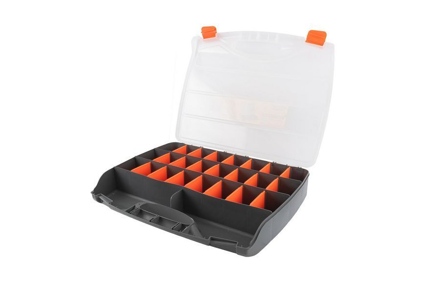 Органайзер MASTERTOOL з ручкою 19" 480х380х80 мм 24 секції 79-3128 26115 фото