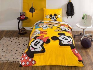 Підлітковий комплект Disney TAC Mickey and Friends Ранфорс / простирадло на резинці 54378 фото