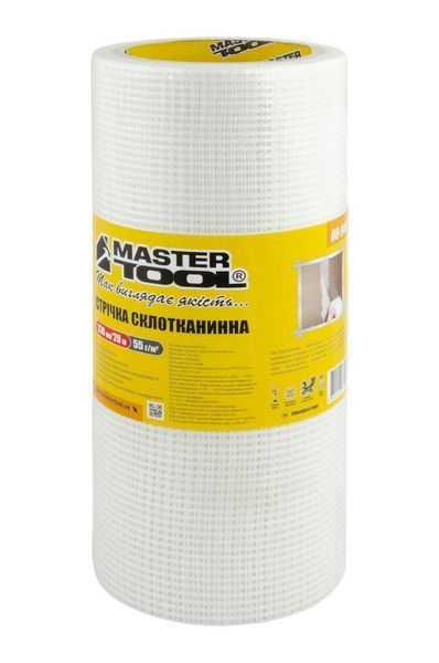 Стрічка склотканинна самоклеюча MASTERTOOL 230 мм&times;20 м 8&times;8 55 г/м&sup2; 08-9408 25946 фото