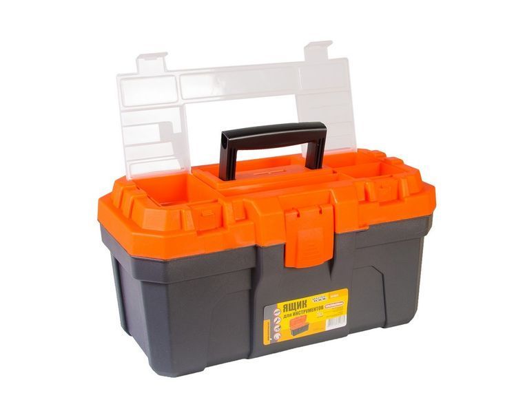 Скриня для інструментів MASTERTOOL з пластиковими замками 16" 410х230х205 мм 79-6026 26582 фото