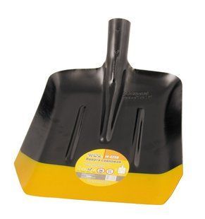 Лопата совкова MASTERTOOL 235х285х360 мм чорно-жовте фарбування 14-6256 28183 фото