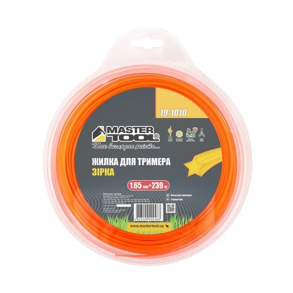 Жилка для тримера MASTERTOOL STAR 1.65 мм &times; 239 м 19-1010 29896 фото
