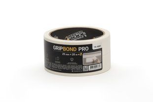 Стрічка малярна універсальна MASTERTOOL GripBond Pro 25 мм&times;20 м 2 шт біла 79-9881 34918 фото