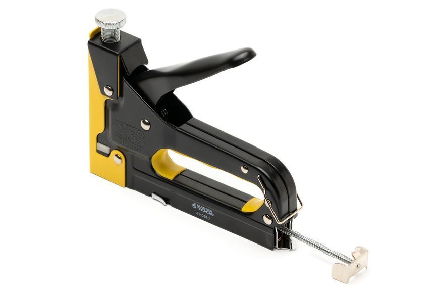 Степлер пружинний MASTERTOOL скоба R53 4&ndash;14 мм, плавне регулювання сили удару, металевий корпус 41-0910 27012 фото