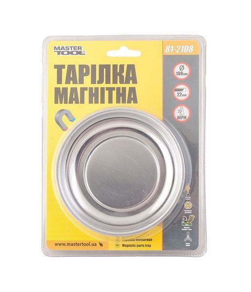 Тарілка магнітна MASTERTOOL 108 мм 81-2108 27836 фото