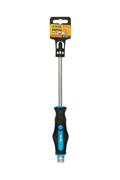 Викрутка ударна хрестова магнітна MASTERTOOL EXTERNAL HEX PH3х150 мм ручка з TPR покриттям 49-6315 31718 фото