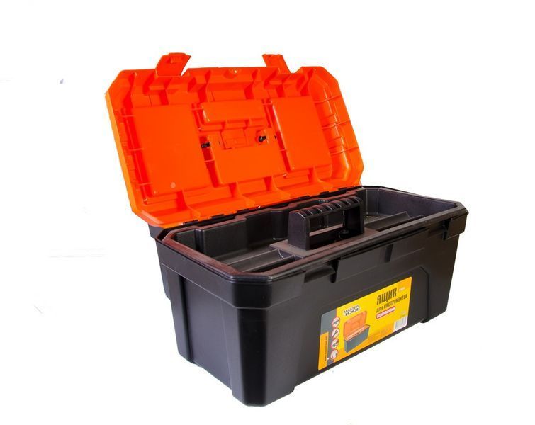 Скриня для інструментів MASTERTOOL з пластиковими замками 22.5" 572х300х295 мм 79-6028 28149 фото