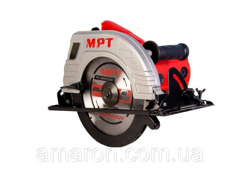 Пила циркулярная MPT PROFI 2200 Вт 235х25.4 мм 4500 об/мин пропил 85 мм 45-90&deg; 2 шт MCS2303 1391 фото