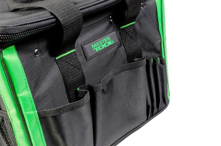 Сумка для інструментів MASTERTOOL 360&times;270&times;240 мм 23 кишені посилене дно знімний ремінець 1680 DEN 79-1935 27356 фото