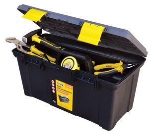 Скриня для інструментів MASTERTOOL з пластиковими замками 19.5" 500х250х255 мм 79-2212 26706 фото