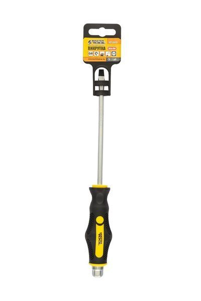 Викрутка ударна шліцева магнітна MASTERTOOL EXTERNAL HEX SL6х150 мм ручка з TPR покриттям 49-6615 31720 фото