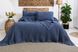 Вафельне покривало Saheser Norah Indigo 240x260см +2 наволочки 50x70см 70406 фото 1