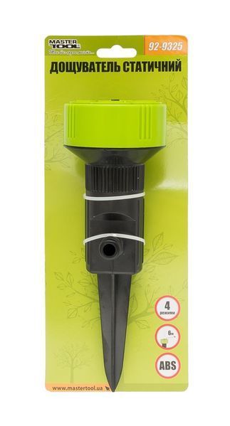 Зрошувач для поливу MASTERTOOL &frac12;" 4 режими 6 м на ніжці 92-9325 27363 фото