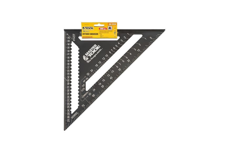 Кутник тесляра MASTERTOOL SWANSON 300 мм AL 30-3519 29311 фото