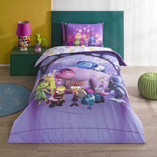 Підлітковий комплект Disney TAC Inside Out 2 Ранфорс / простирадло на резинці 55825 фото