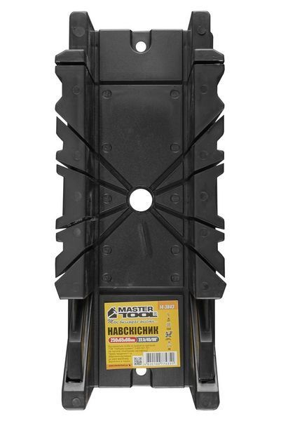 Навскісник столярний пластиковий MASTERTOOL 250 &times; 65 &times; 60 мм 22,5/45/90&deg; 14-3843 25751 фото