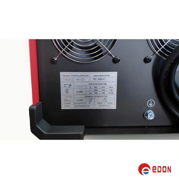 Інверторне аргонне зварювання EDON PULSETIG-200 AC/DC 240 фото