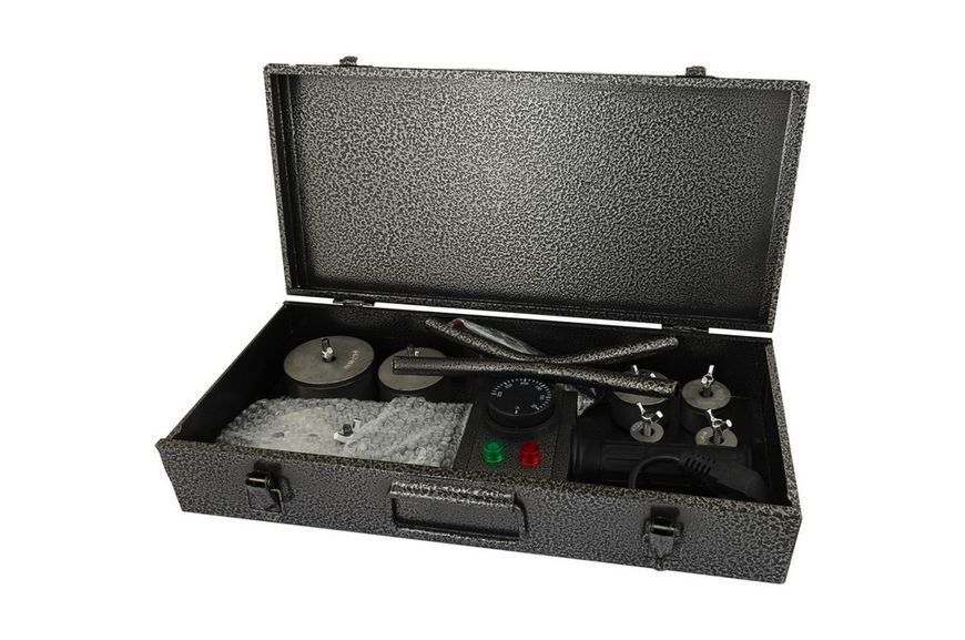 Паяльник для пластикових труб MASTERTOOL 20-63 мм 1500 Вт/220 V/50 Hz 0-300&deg;С IP44 LED-індикація металевий кейс ППТ1500 31036 фото