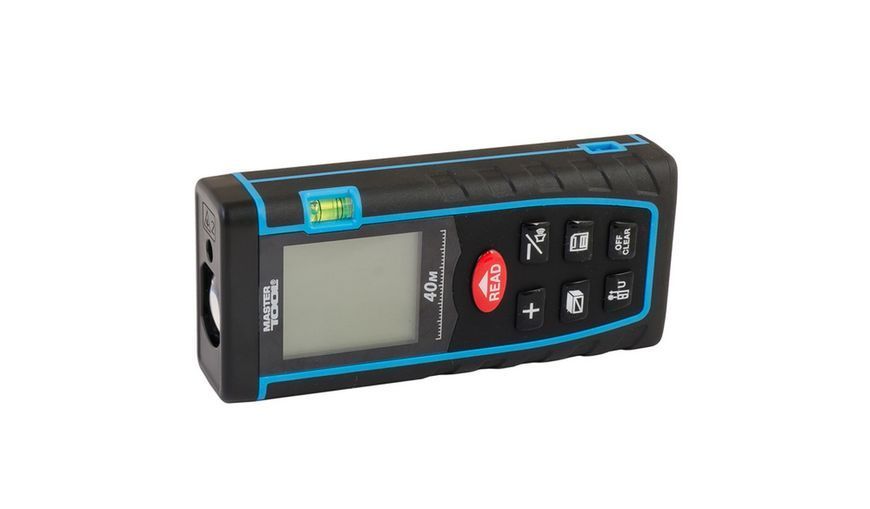 Далекомір лазерний MASTERTOOL до 40 м &plusmn;2 мм/м пам'ять 30 клас лазера I IP54 живлення АААх2 чохол 30-0940 26189 фото