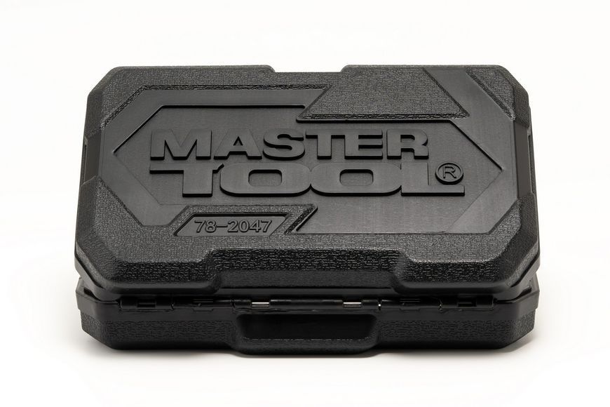 Набір інструментів MASTERTOOL &frac14;" 46 шт 4-14 мм CrV кейс з металевими замками 78-2047 29317 фото
