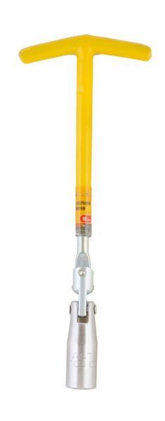 Ключ свічковий MASTERTOOL 16 мм Т-Type із шарніром 73-0100 27676 фото