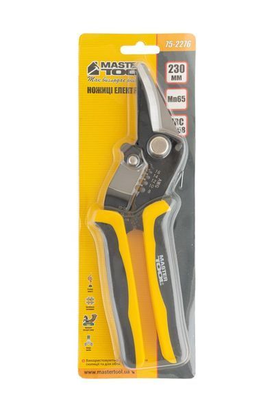 Ножиці електрика MASTERTOOL мультифункціональні 0.1-1.3 / 1.3-8.0 мм&sup2; 75-2276 31463 фото