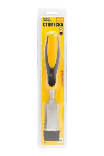 Стамеска ударна MASTERTOOL CrV 32 мм з двокомпонентною ручкою 14-1532 26380 фото