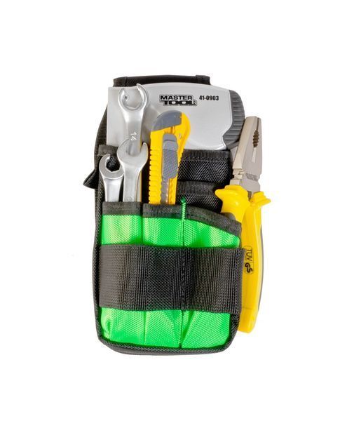 Сумка поясна для інструментів MASTERTOOL 250х120 мм 6 кишень 1680 DEN 79-1932 27410 фото