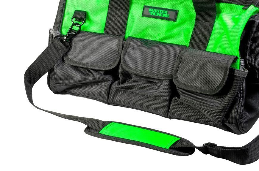 Сумка для інструментів MASTERTOOL 460&times;240&times;280 мм 22 кишені посилене дно знімний ремінець 1680 DEN 79-1919 27031 фото