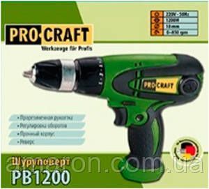 Шуруповерт сетевой ProCraft PB-1200 Ватт !!! 1406077 фото